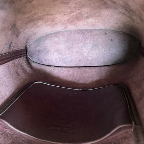 Vintage Coach Classic Shoulder Sac #9730 Burgundy - Picture 7 of 10